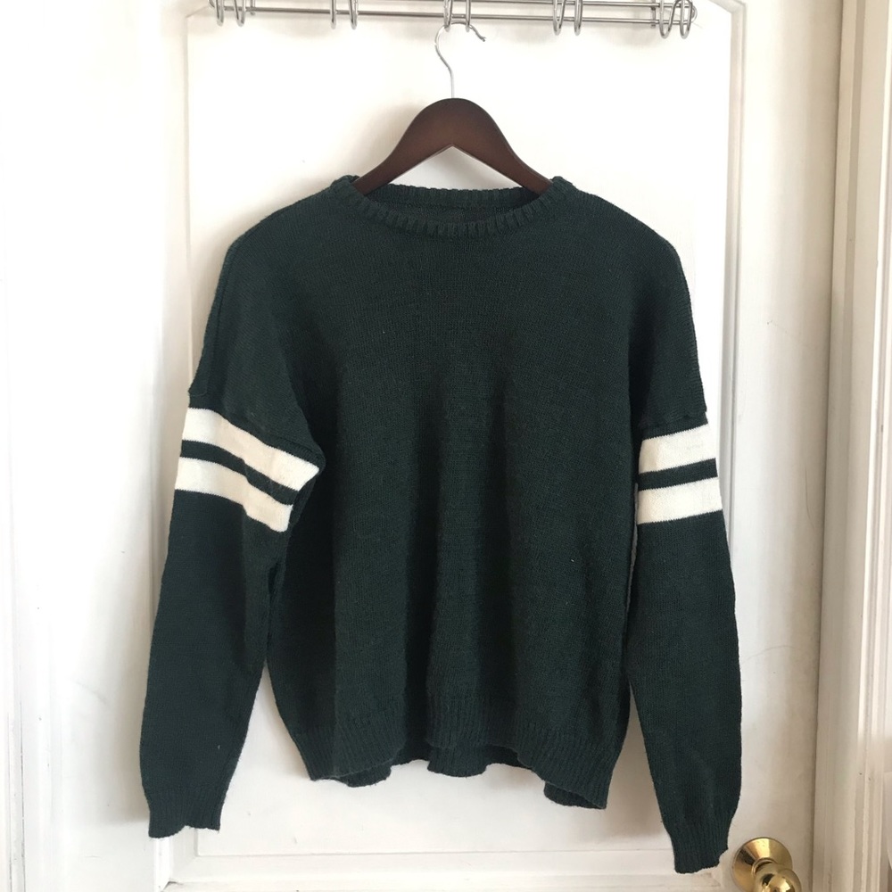 brandy melville forest green veena sweater
